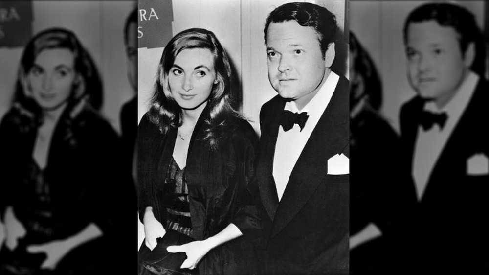 Photograph of Orson Welles and Paola Mori, 1955