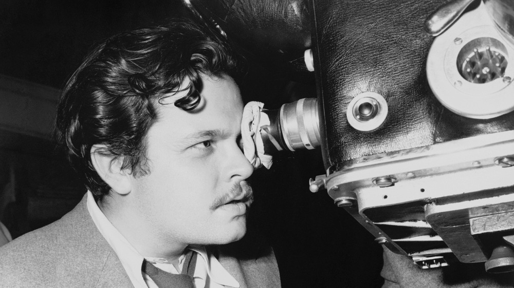  Photograph of Orson Welles at work on the 1942 film The Magnificent Ambersons