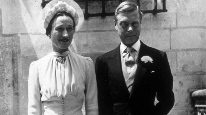 Wallis Simpson and Prince Edward smiling