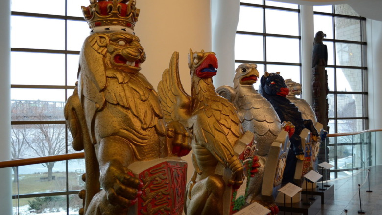 original queen's beasts statues canada