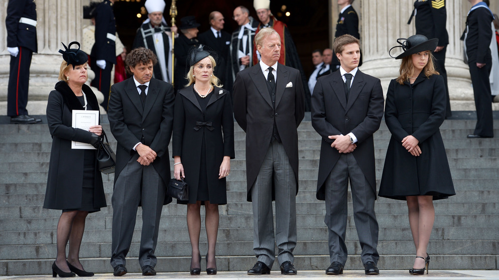 mourners at margaret thatcher's funeral