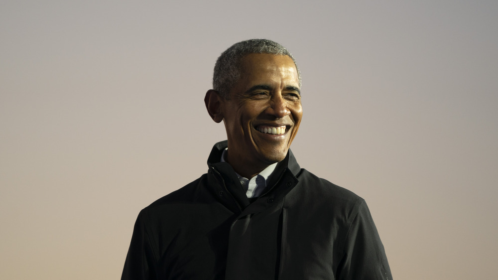 President Barack Obama smiling