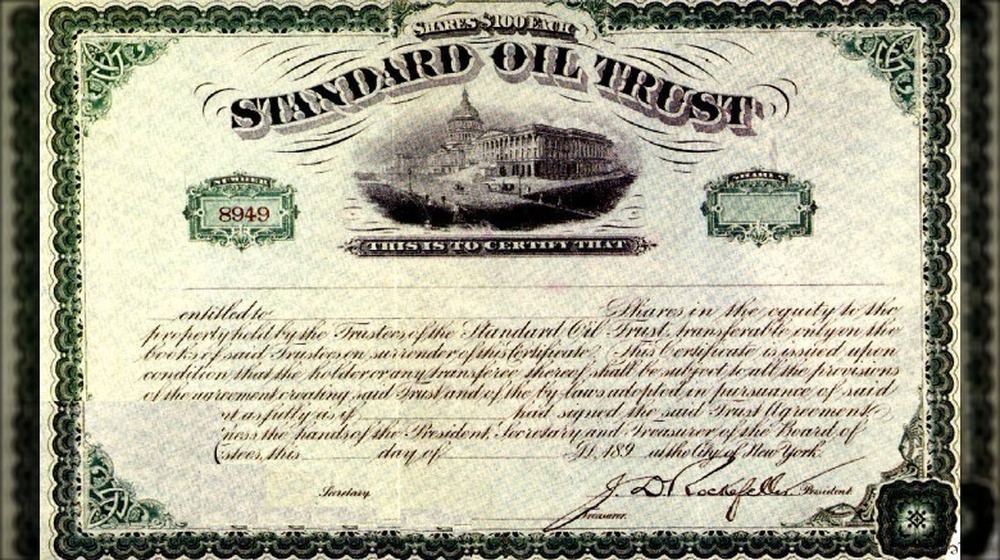 standard oil trust certificate