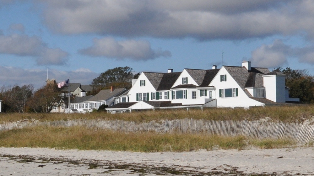 Kennedy Compound on Cape Cod under blue sky