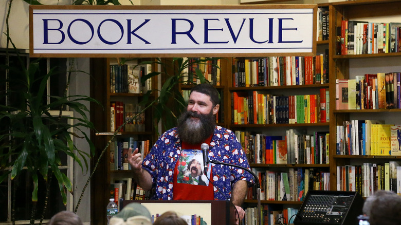 Mick Foley at a book revue