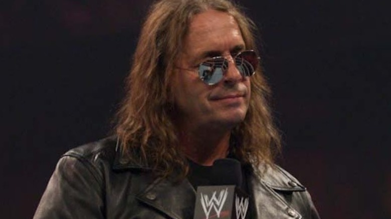 Bret Hart cutting a promo