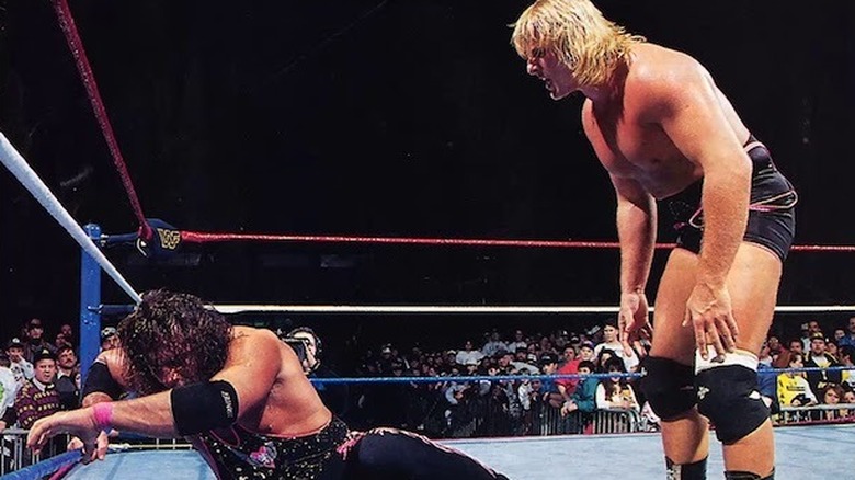 Owen Hart taunts Bret Hart