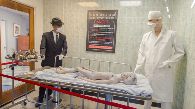 The Alien Autopsy Room at the Roswell UFO Museum in New Mexico