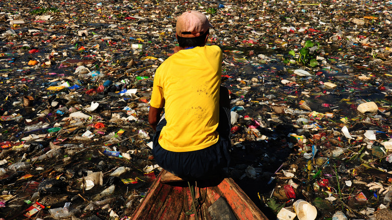 Citarum River boating pollution