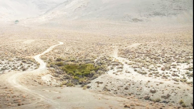 California Desert aerial view