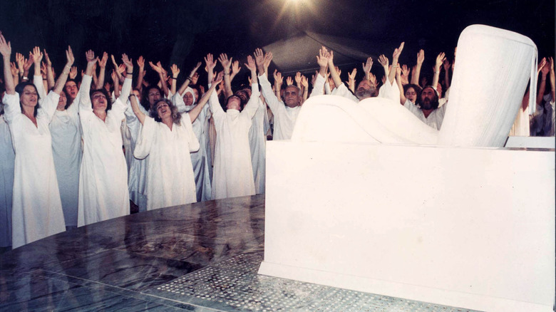 Members of the Osho Ashram in Pune, India