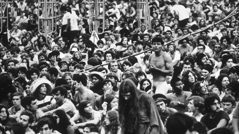 Crowd at Woodstock, 1969