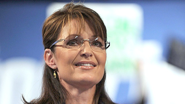 Sarah Palin wearing glasses