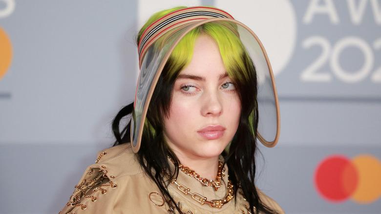 Billie Eilish giving a side-eye