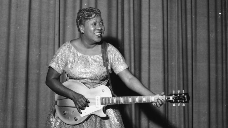 Sister Rosetta Tharpe performing with a Gibson SG