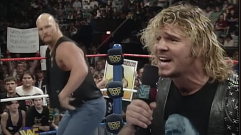 Stone Cold Steve Austin breaks Brian Pillman's ankle