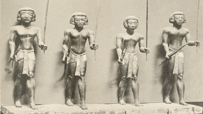 Nubian bowmen miniatures