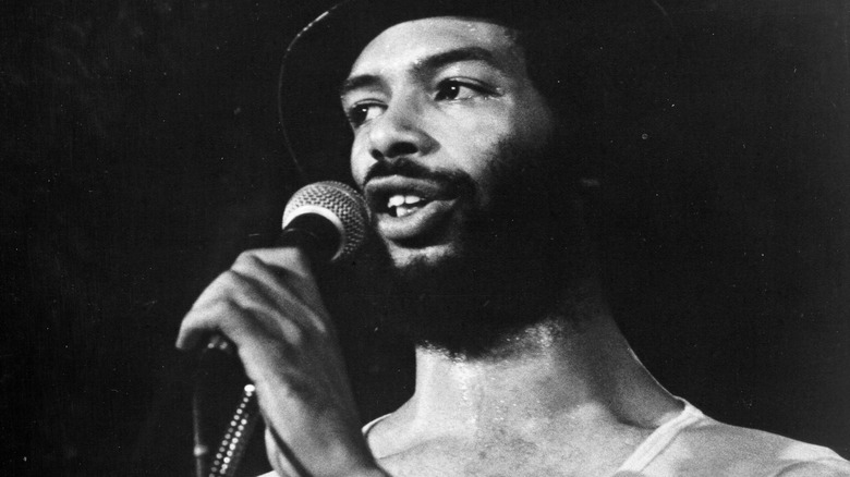 Gil Scott-Heron performing 