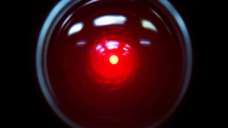 Hal 9000's glowing red eye