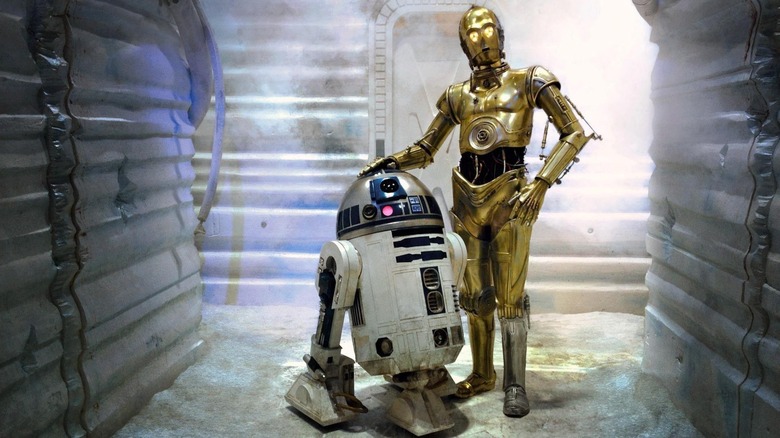 R2-D2 and C-3PO on Hoth