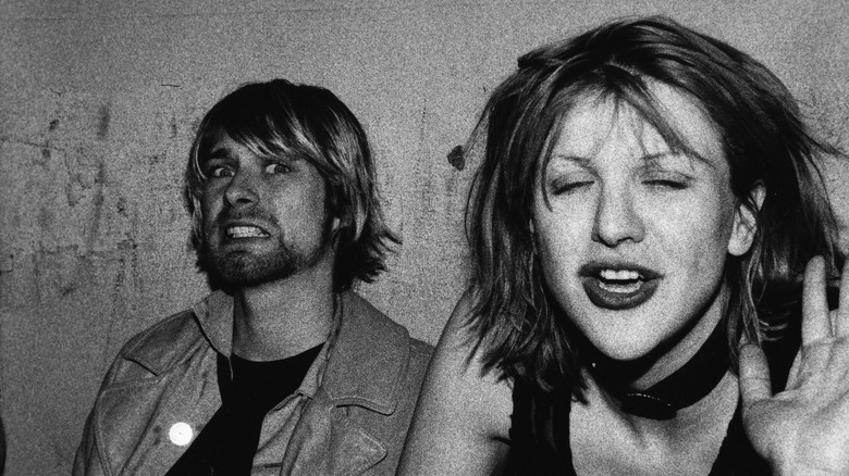 Kurt Cobain and Courtney Love