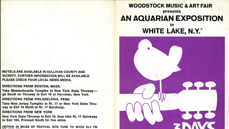 Woodstock festival program