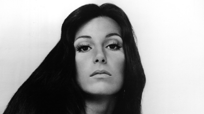 Young Cher black and white