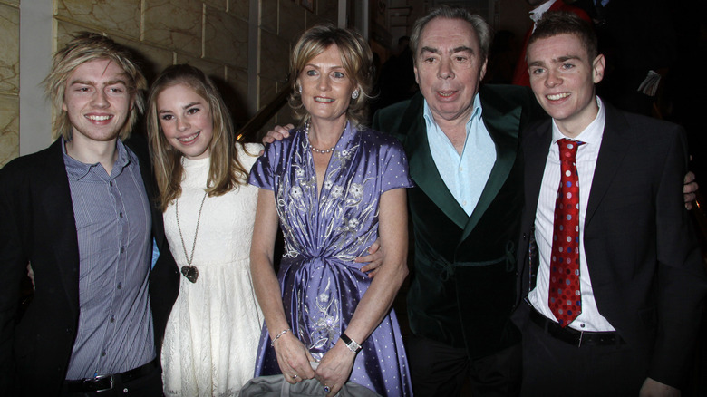 Andrew Lloyd Webber and family