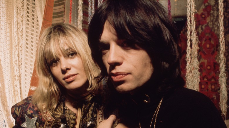 Anita Pallenberg and Mick Jagger