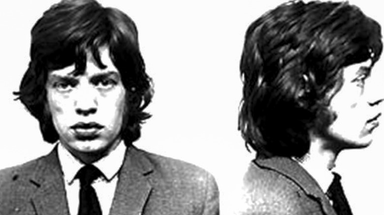 Mick Jagger mug shot, 1967