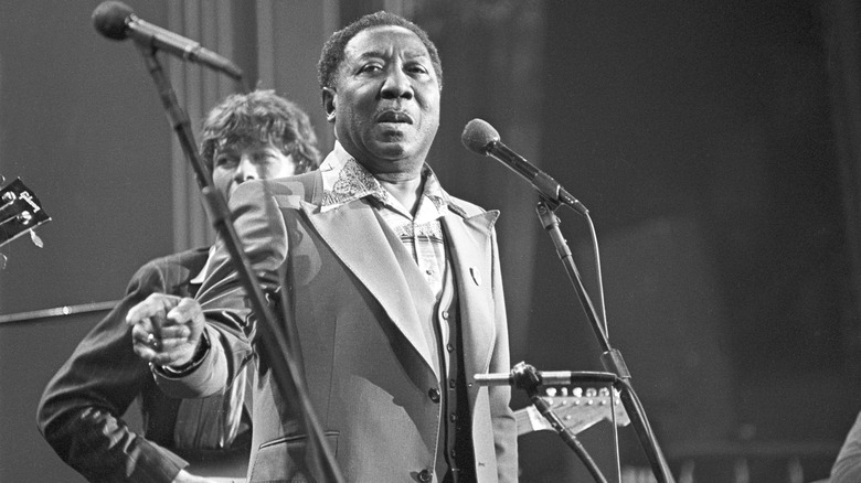 Muddy Waters onstage in the 1970s.