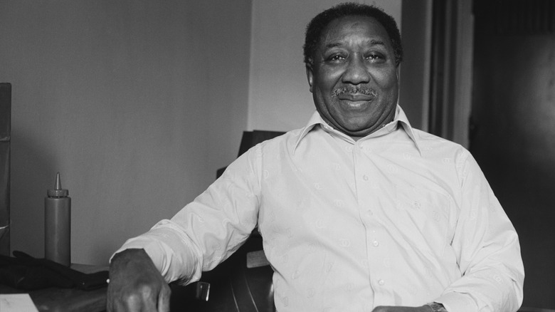 A smiling Muddy Waters in 1977