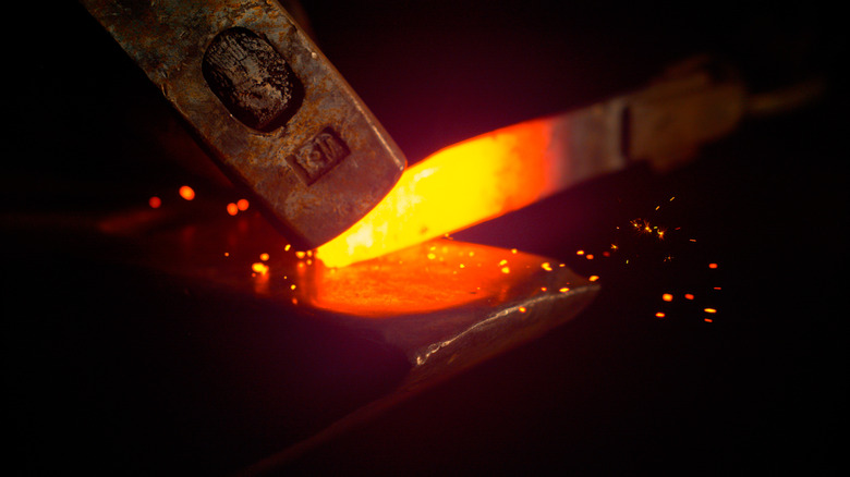 A blacksmith at work