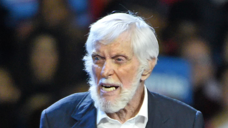 Dick Van Dyke with beard looking angry