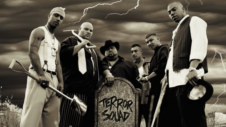 Terror Squad in a cemetery 