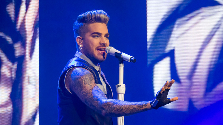 Adam Lambert performing