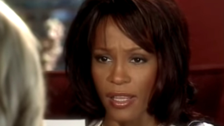 Whitney Houston during interview