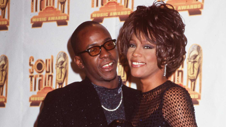 Whitney Houston, Bobby Brown smiling