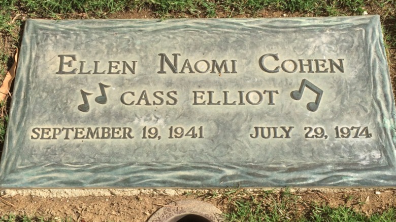 Cropped photo by Arthur Dark of Cass Elliot's grave marker, https://creativecommons.org/licenses/by-sa/4.0/