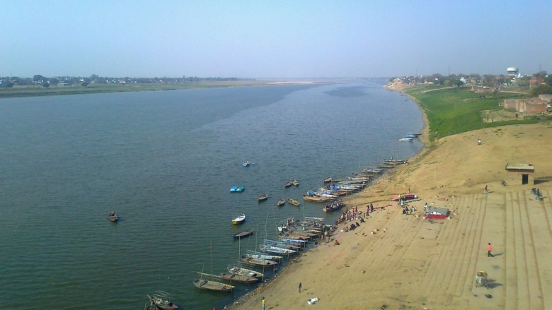 Yamuna river near the Ganges