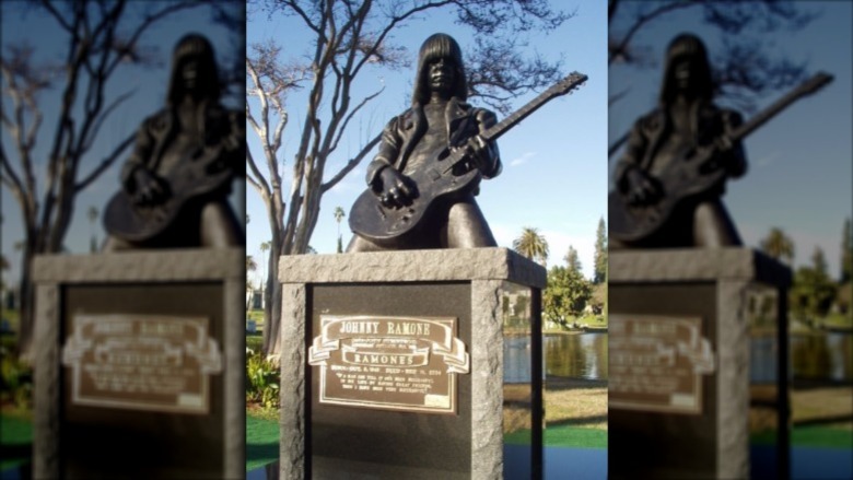 Johnny Ramone's memorial statue