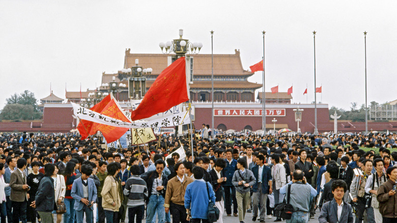 Protesters in China 