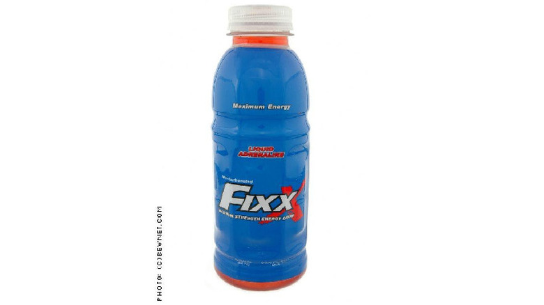 Bottle of Fixx energy drink