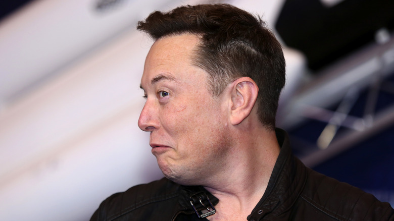 Elon Musk shrugging