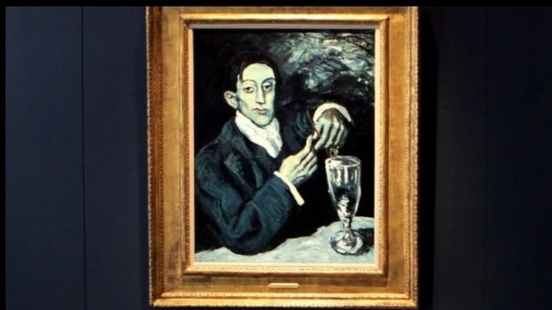 Portrait of Angel Fernandez de Soto painted by Pablo Picasso in 1903