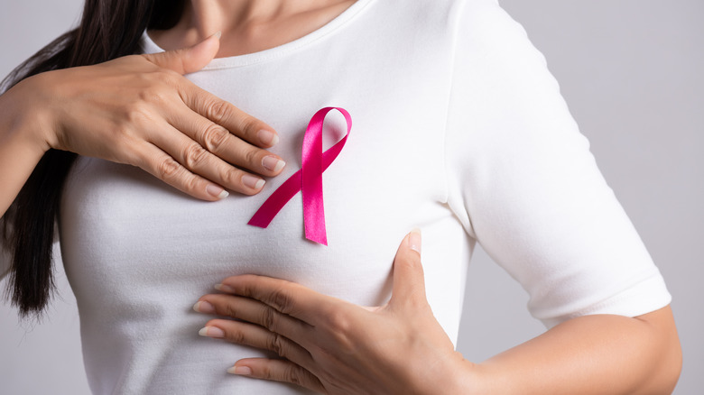 Pink ribbon, breast cancer awareness