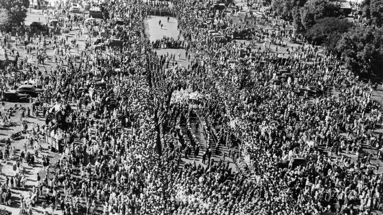 funeral of gandhi