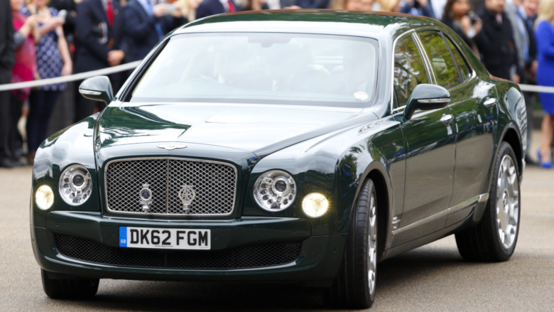Queen Elizabeth's green Bentley