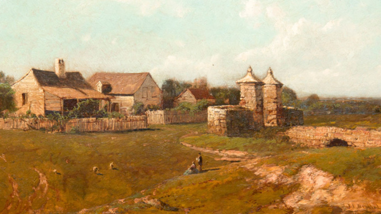 Gate, St. Augustine, Florida, painting by John Bunyan Bristol