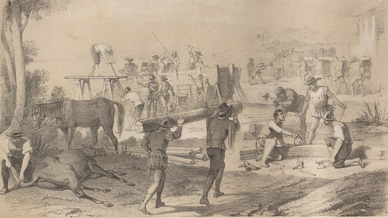 Spanish settlers and soldiers in Florida